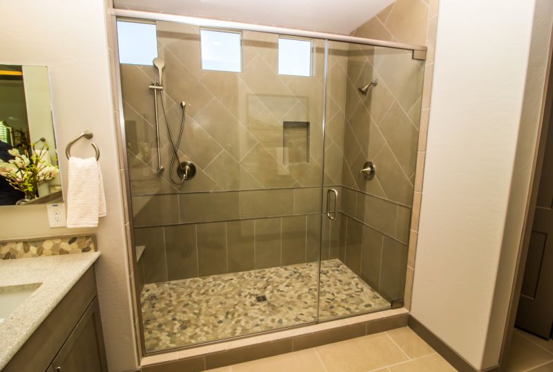 Elegant Shower with Glass Doors